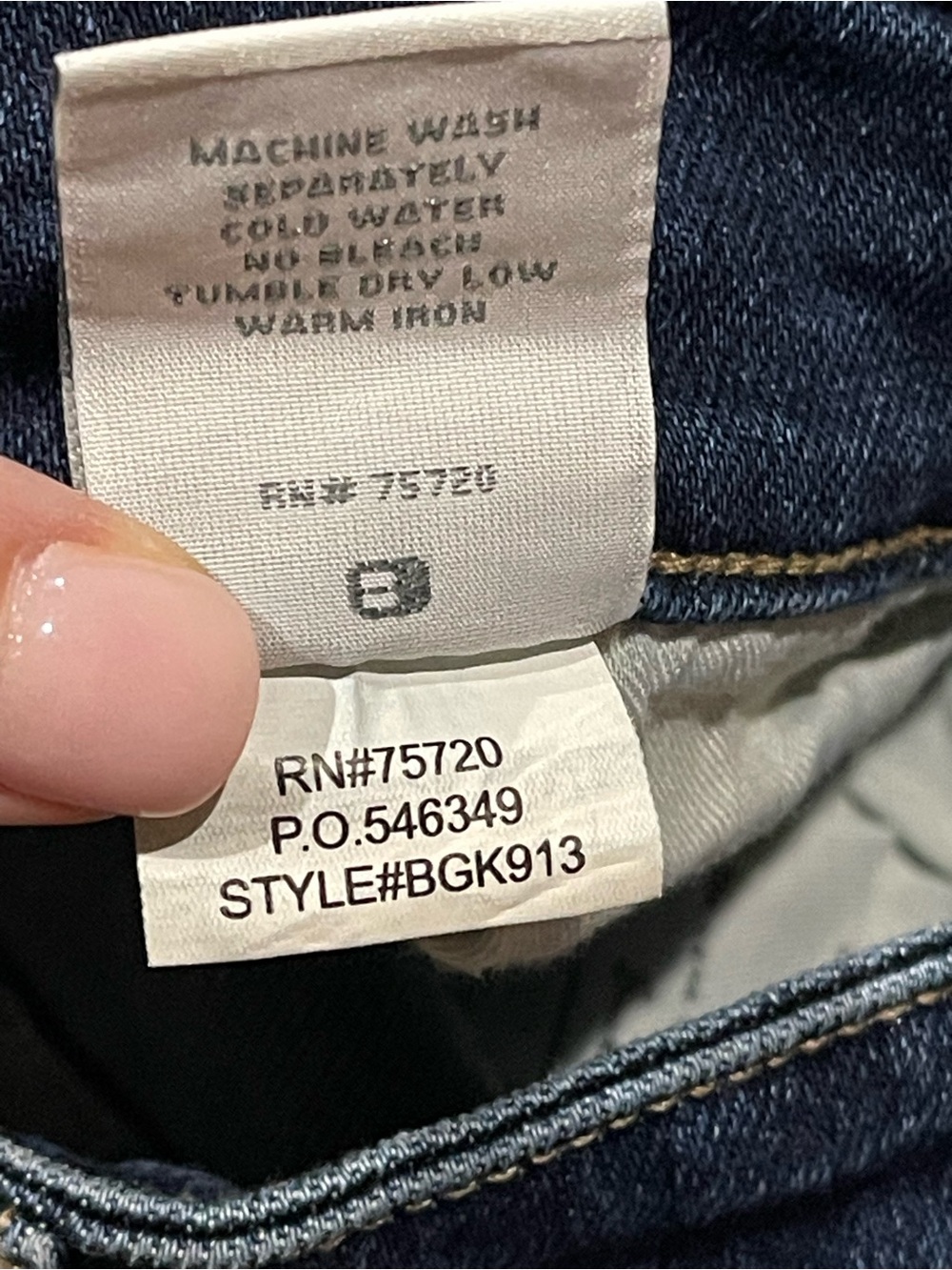 BKE Payton Mid-rise universal fit Bootcut Capri Jeans Women size 32x24 - Picture 7 of 8